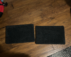 Black Carpeted shelves