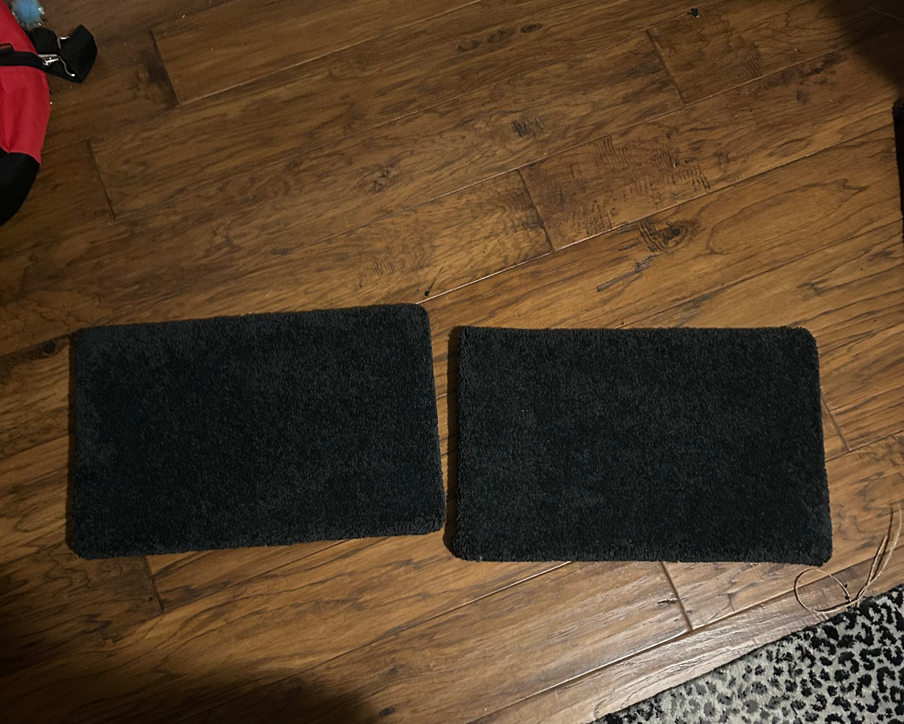 Black Carpeted shelves
