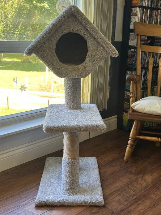 The Timberline Tower – Solid Wood Cat Tree