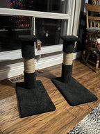 black custom scratching post