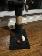 black custom scratching post