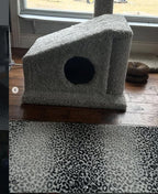 Modern Carpeted Cat Hideaway